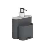 Porta Detergente Dispenser Chumbo e Cinza 500ml - Ela Decora
