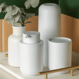 Porta Escova Bold Branco 20,5cm - Ela Decora