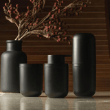 Porta Escova Bold Preto 20,5cm - Ela Decora