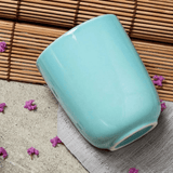 Porta Escova Cerâmica Azul Osaka - Ela Decora