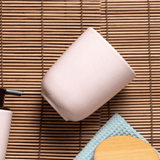 Porta Escova Cerâmica Rosa Osaka - Ela Decora