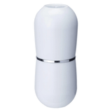 Porta Escova Cromo Belly Com Tampa Branco - Ela Decora