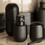 Porta Escova de Dentes Belly Soft Preto 20cm - Ela Decora