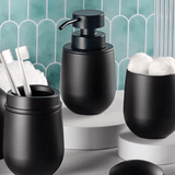 Porta Escova de Dentes Belly Soft Preto 20cm - Ela Decora