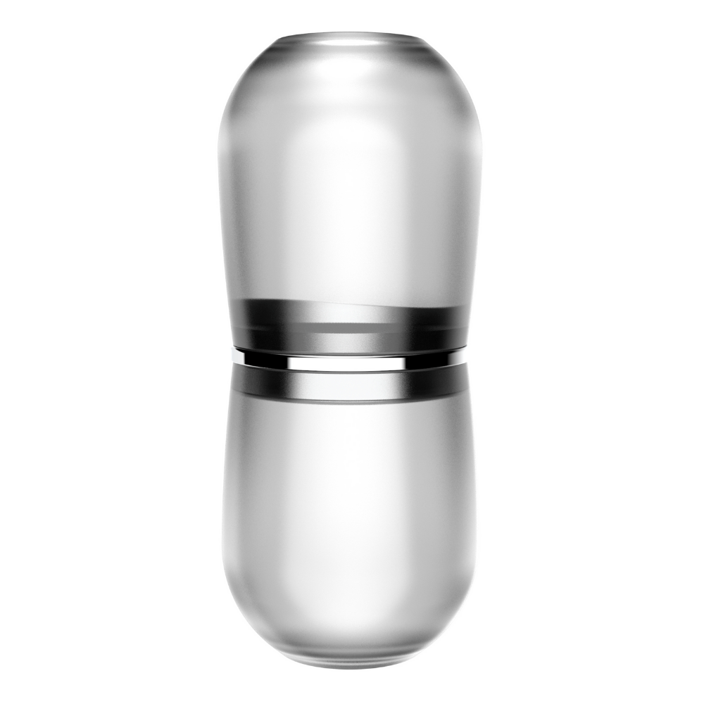 Porta Escova de Dentes Belly Soft Translúcido Natural - 20 cm - Ela Decora