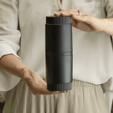 Porta Escova Dorica Preto 20,5cm - Ela Decora