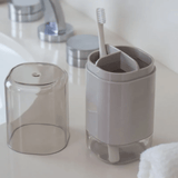 Porta Escova Dual Bege - Ela Decora