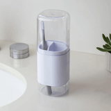 Porta Escova Dual Branco - Ela Decora