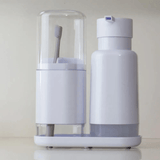 Porta Escova Dual Branco - Ela Decora