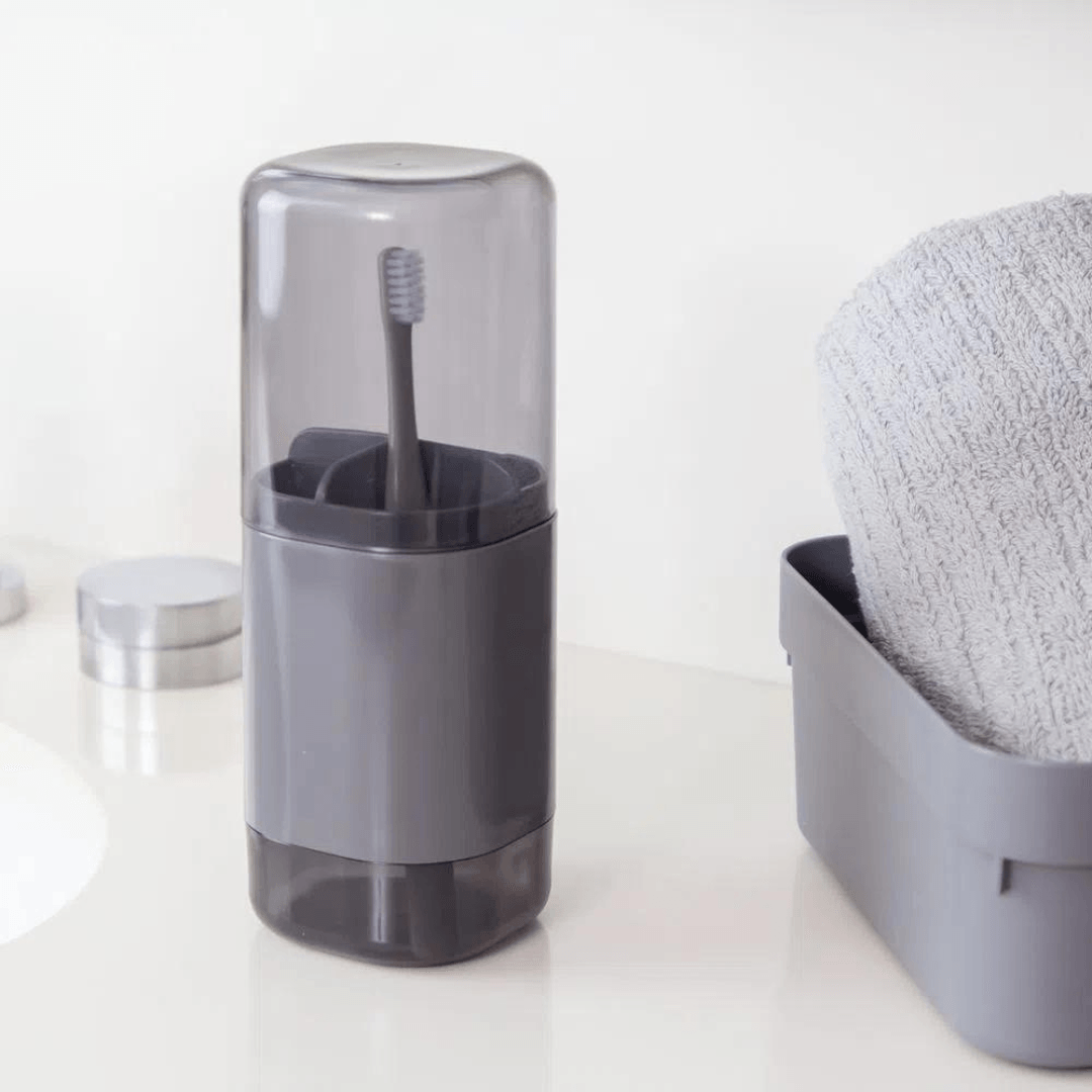 Porta Escova Dual Chumbo - Ela Decora