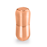 Porta Escova e Creme Dental Com Tampa Rose Gold - 20,5 cm - Ela Decora