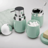 Porta Escova New Belly Com Tampa Verde - 20 cm - Ela Decora