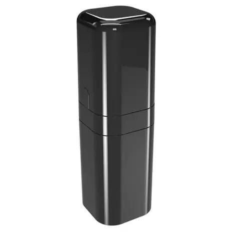 Porta Escova Splash com Tampa Preto - Ela Decora