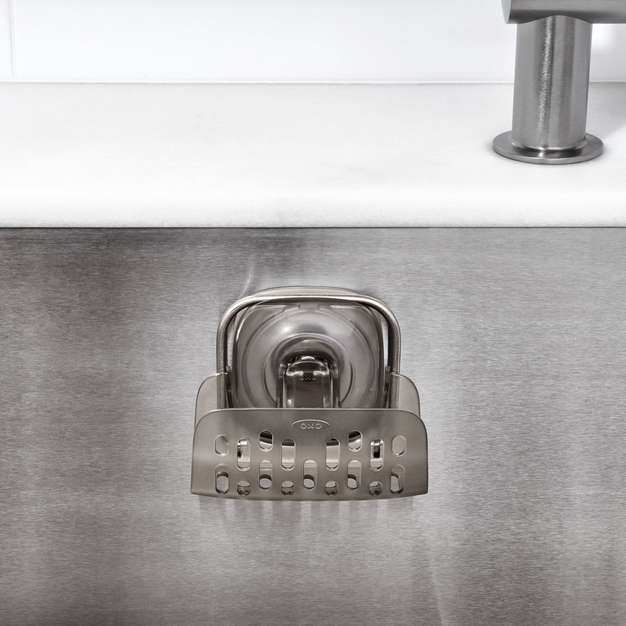 Porta Esponja de Pia com Ventosa 18cm Oxo - Ela Decora