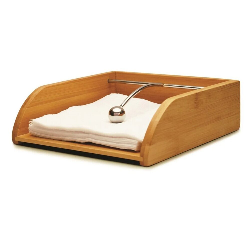 Porta Guardanapo com Peso Bambu - Ela Decora