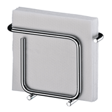 Porta Guardanapos de Papel Pequeno Design Moderno Aço Cromado - Ela Decora