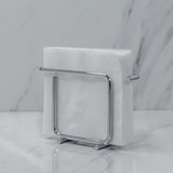 Porta Guardanapos de Papel Pequeno Design Moderno Aço Cromado - Ela Decora