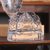 Porta Guardanapos em Cristal Ecológico New Butterfly 10,5cm - Ela Decora