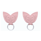 Porta Guardanapos Orelha de Coelho Páscoa Rosa 14cm 2 Peças - Ela Decora