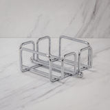 Porta Guardanapos Pequeno Com Peso Cromado - Ela Decora