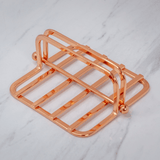 Porta Guardanapos Pequeno Com Peso Rose Gold - Ela Decora