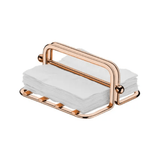 Porta Guardanapos Pequeno Com Peso Rose Gold - Ela Decora