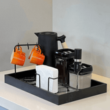 Porta Guardanapos Preto Fosco 13,5cm - Ela Decora