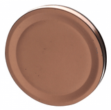 Porta Mantimento Redondo em Vidro Borossilicato com Tampa em Metal Rose Gold 800ml 12,5cm x 10cm - Ela Decora