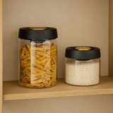 Porta Mantimentos Redondo com Tampa a Vácuo 800ml - Ela Decora