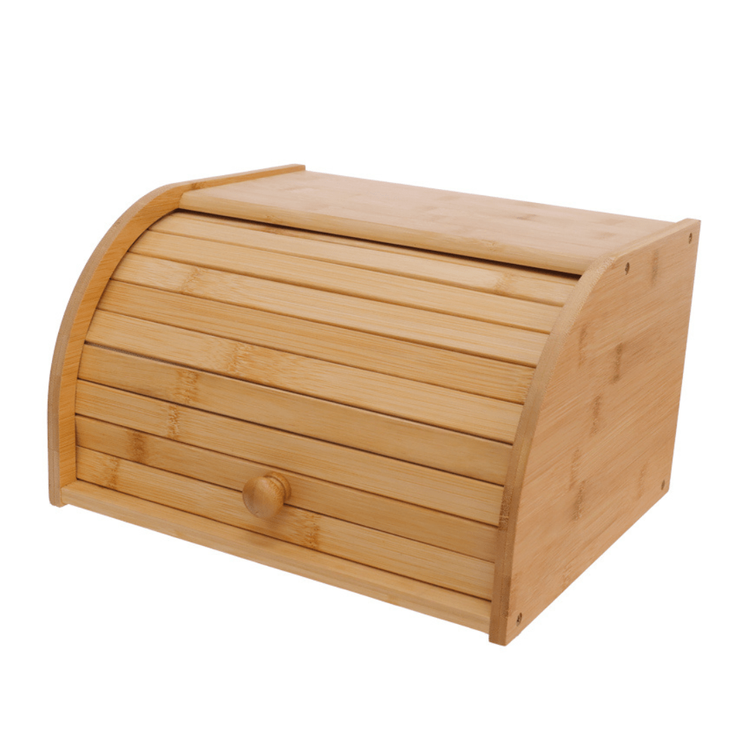 Porta Pão em Bambu 30cm - Ela Decora