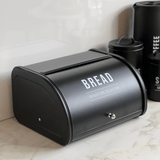 Porta Pão Manhattan Preto 30cm - Ela Decora