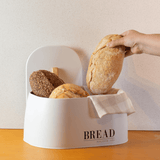 Porta Pão Metalla Branco 33,5cm - Ela Decora