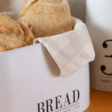 Porta Pão Metalla Branco 33,5cm - Ela Decora