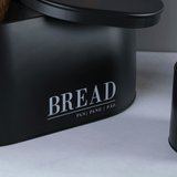 Porta Pão Metalla Preto 33,5cm - Ela Decora