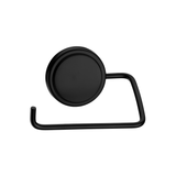 Porta Papel Higiênico Fixação por Adesivo Preto Fosco 12,5cm - Ela Decora