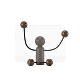 Porta Retrato de Mesa Woody Madeira Escura Noz 13x18 - Ela Decora