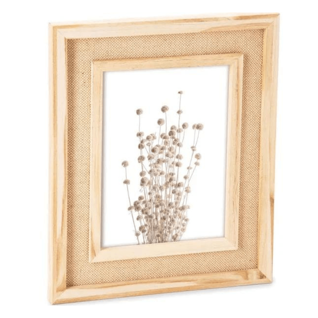 Porta Retrato em MDF com Linho 15x20 - Ela Decora