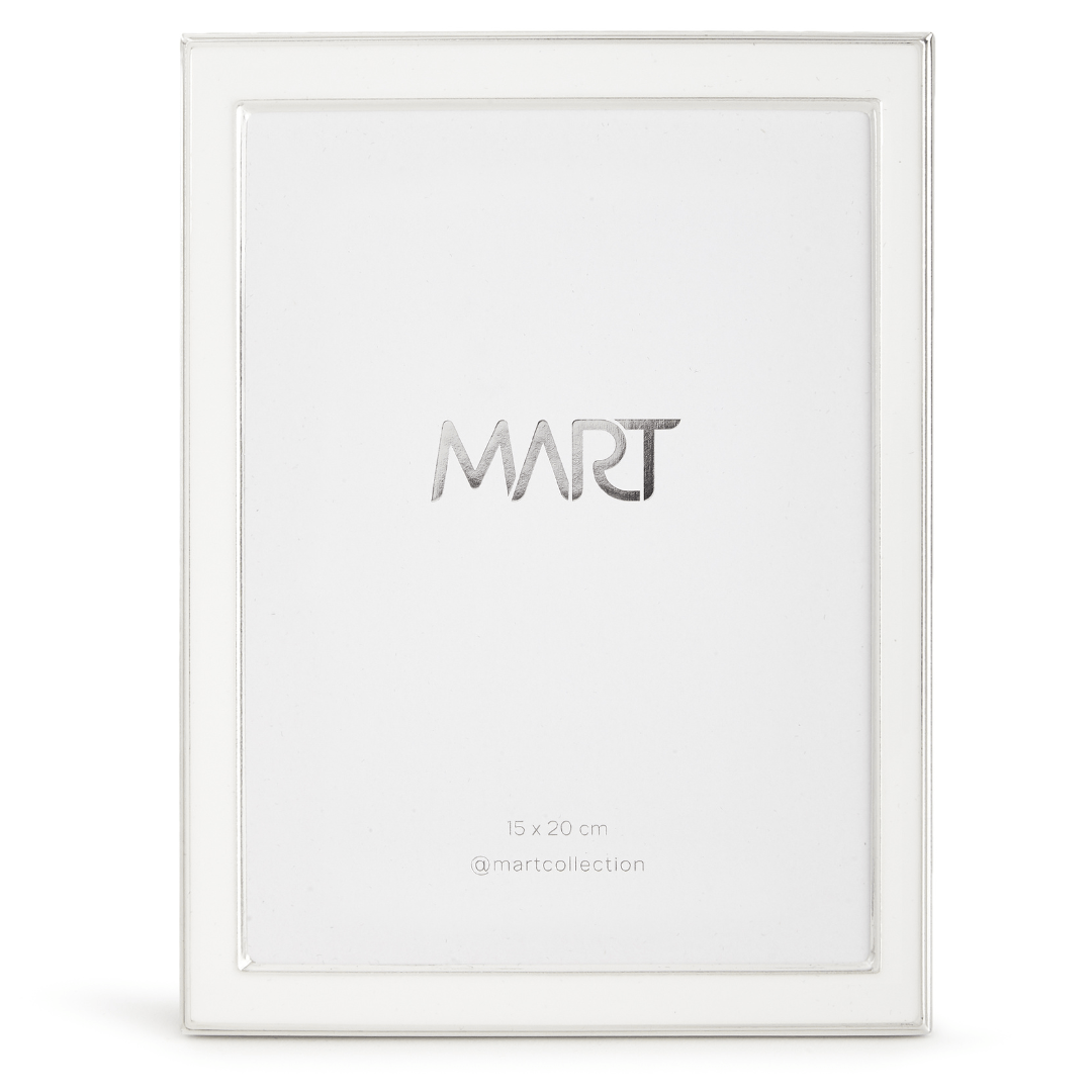 Porta - Retrato em Metal Branco 15X20cm - Ela Decora