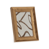 Porta Retrato MDF e Vidro Dourado 10x15 - Ela Decora