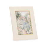 Porta Retrato Poliestireno e Vidro Bege 10x15 - Ela Decora