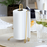 Porta Rolo de Papel Toalha Piatina Dourado Fosco - Ela Decora