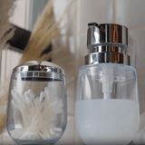 Porta Sabonete Liquido Belly Fresh Cromado e Transparente 290ml - Ela Decora