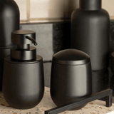 Porta Sabonete Liquido Belly Soft Preto 290ml - Ela Decora