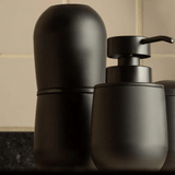 Porta Sabonete Liquido Belly Soft Preto 290ml - Ela Decora