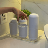 Porta Sabonete Liquido Bold Branco 300ml - Ela Decora