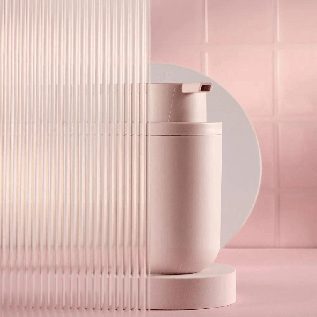 Porta Sabonete Liquido Bold Rosa Duna 300ml - Ela Decora