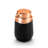 Porta Sabonete Líquido Detergente Preto e Rose Gold - Ela Decora
