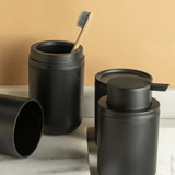Porta Sabonete Liquido Dorica Preto 300ml - Ela Decora