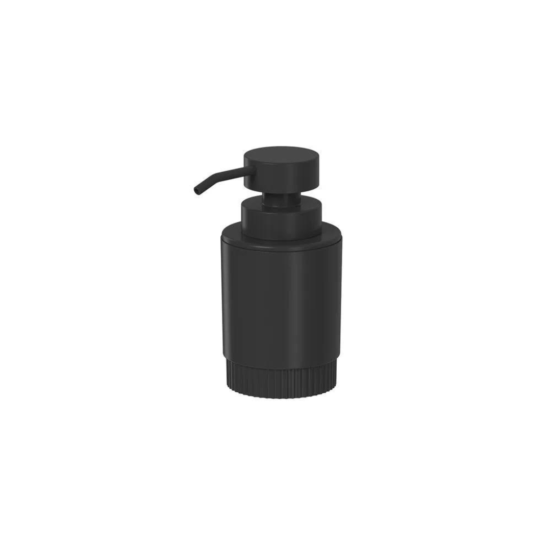 Porta Sabonete Liquido Dorica Preto com Tampa Preta 300ml - Ela Decora