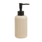 Porta Sabonete Liquido em Cimento Bege 17cm - Ela Decora